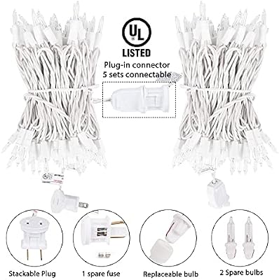 Brightown 50 Count 10 Feet Warm White Christmas Lights, Incandescent Bulb - image 4 of 4