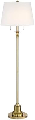 360 Lighting Spenser 58" Tall Brushed Antique Brass Traditional Floor Lamp - image 2 of 4