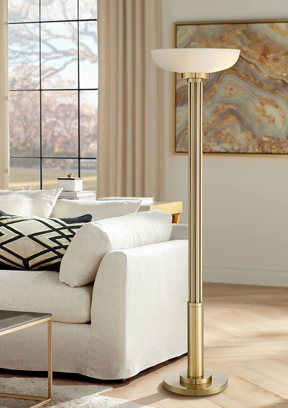 Granview 70" Tall Gold Light Blaster™ 4-Light Torchiere Floor Lamp - image 1 of 4