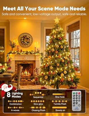 Minetom Globe String Lights, 33 Feet 100 Led Fairy Lights Plug in - image 3 of 4