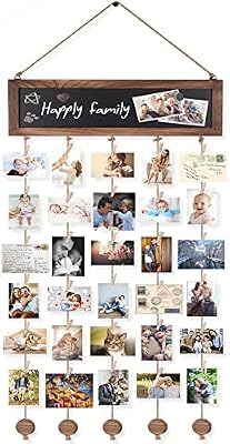 Bikoney Picture Frames Collage Photo Hanging Display with Chalkboard - image 2 of 4