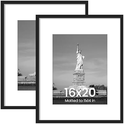 ENJOYBASICS 16x20 Picture Frame, Wall Gallery Frames Set of 2, Black - image 2 of 4