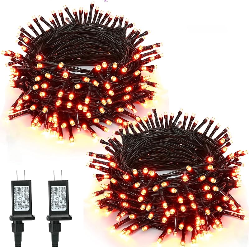 BrizLabs Halloween String Lights, Connectable Orange LED Lights Outdoor - image 1 of 4