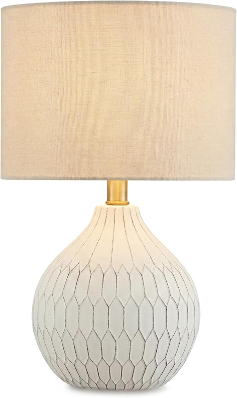 Signature Design by Ashley Ceramic Table Lamp, Bedside, Antique White - image 1 of 4