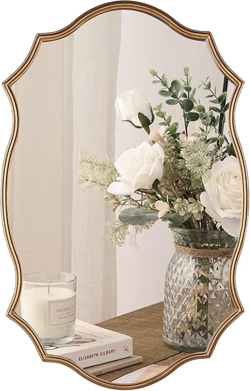 Wall Mirror in Vintage Golden Decorative Vanity Mirrors, 20"x30" - image 1 of 4