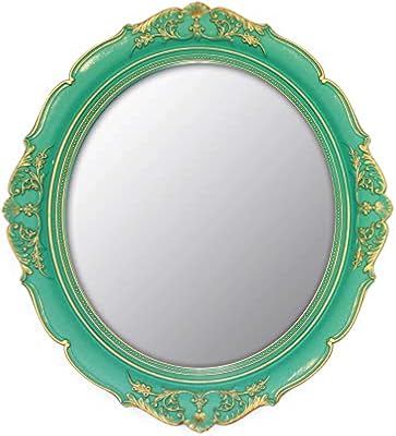 YCHMIR Vintage Decorative Wall Mirror 14.8 x 13.1 Inch Oval Mirror （Green） - image 2 of 4