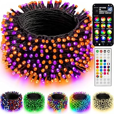 Dazzle Bright 66FT 200 LED Smart Color Changing Christmas Halloween Lights - image 2 of 4