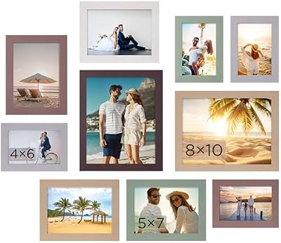 Funtopia 10 Pack Picture Frames Set, Picture Frames Collage Home Wall Decor - image 2 of 4