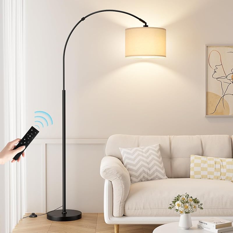 Ambimall 70" Dimmable Arc Floor Lamp with Remote, Color Temp Adjustable - image 1 of 4
