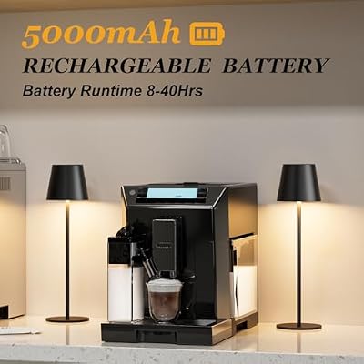 Rechargeable Table Lamp Sets, Cordless Battery Operated Lamps, Black - image 4 of 4