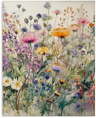 Mixed Wild Flowers Botanical, 24 x 30 Inch Canvas Wall Art - image 2 of 4