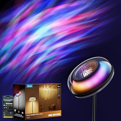 Govee Uplighter Floor Lamp for Living Room, RGBIC Ripple Projector - image 2 of 4