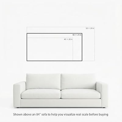 SENROLAN Coastal Seascape Canvas Wall Art, Neutral Blue Grey Ocean Waves Wrapped Canvas Print, Large Horizontal Wall Decor for Living Room Above Sofa, Ready to Hang, 48 x 24 Inch - image 4 of 4