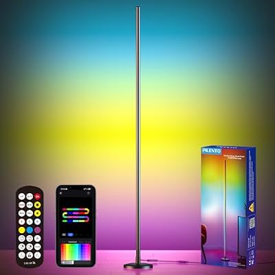 RGB LED Corner Floor Lamp, Music Sync, App Remote, Ambient Lighting - image 2 of 4