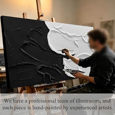 MXUNYZ Black and White Abstract Canvas Wall Art for Bedroom 40x20 Inch - image 4 of 4